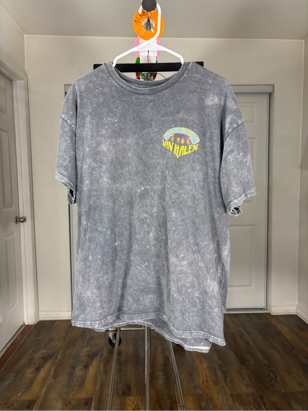 Van Halen Men's Short Sleeve Band Tee - Distressed Gray